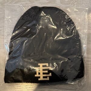 Eric Emanuel Brand New in Bag Black Beanie with Logo
